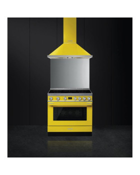 Induktsioonpliit smeg, portofino, 5 x induktsioon, elektriahi, 90 cm, pürolüüs, kollane-foto2