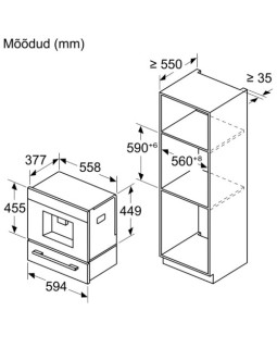Espresso kohvimasin bosch, integreeritav, must-foto2