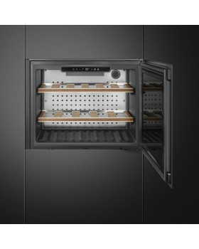 Veinikülmik smeg linea, integreeritav, 45 cm, puutetundlik, klaasuks, 36 db, must-foto3