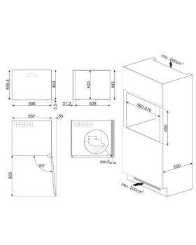 Veinikülmik smeg linea, integreeritav, 45 cm, puutetundlik, klaasuks, 36 db, must-foto7