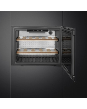 Veinikülmik smeg linea, integreeritav, 45 cm, puutetundlik, klaasuks, 36 db, neptuun hall-foto2