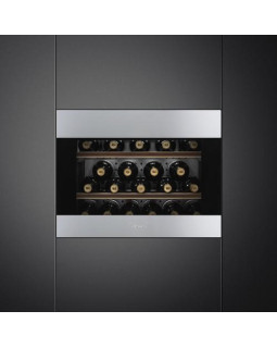 Veinikülmik smeg classic, integreeritav, h 46 cm, 56 l, puutetundlik, klaasuks, must/rv teras-foto2