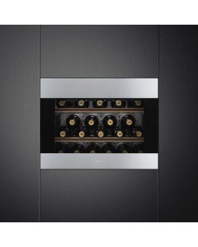 Veinikülmik smeg classic, integreeritav, h 46 cm, 56 l, puutetundlik, klaasuks, must/rv teras-foto2