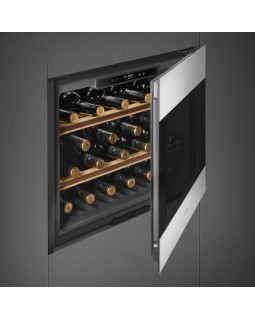Veinikülmik smeg classic, integreeritav, h 46 cm, 56 l, puutetundlik, klaasuks, must/rv teras-foto4