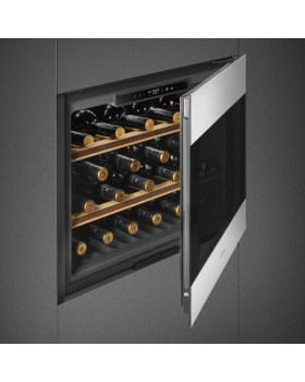Veinikülmik smeg classic, integreeritav, h 46 cm, 56 l, puutetundlik, klaasuks, must/rv teras-foto4