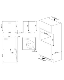 Veinikülmik smeg classic, integreeritav, h 46 cm, 56 l, puutetundlik, klaasuks, must/rv teras-foto8