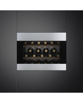 Veinikülmik smeg classic, integreeritav, h 46 cm, 56 l, puutetundlik, klaasuks, must/rv teras-foto2