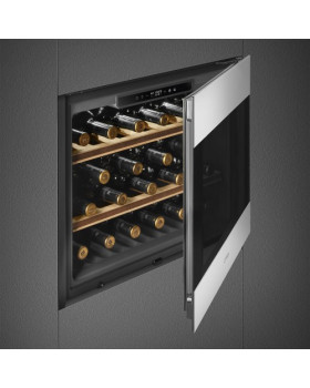 Veinikülmik smeg classic, integreeritav, h 46 cm, 56 l, puutetundlik, klaasuks, must/rv teras-foto4