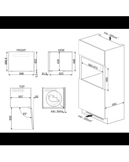 Veinikülmik smeg classic, integreeritav, h 46 cm, 56 l, puutetundlik, klaasuks, must/rv teras-foto7