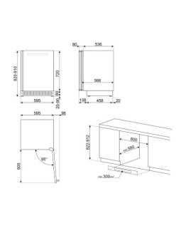 Veinikülmik smeg classic, 82 cm, integreeritav tööpinna alla, 114 l, parem, rv-teras-foto4