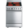 Elektripliit smeg classic, 4 x hilight, aurupuhastus, 60 cm, rv-teras