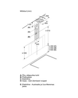 Õhupuhastaja neff, seina, 80 cm, 432m³/h, must-foto5