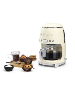 Filterkohvimasin smeg, 50`ndate stiil, kreem-foto4
