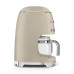 Filterkohvimasin smeg, 50`ndate stiil, matt kreem