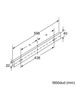 Õhupuhastaja bosch, integreeritav, teleskoop, 60 cm, 360 m3/h, 68 db, hõbedane-foto7