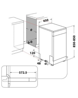 Nõudepesumasin indesit, 45 cm, 51 db, hõbedane-foto3