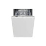 Nõudepesumasin indesit, integreeritav,  45 cm, 44 db, valge