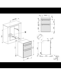 Ahi smeg classic, topeltahi, 61+41 l, h 72 cm, rv teras-foto2