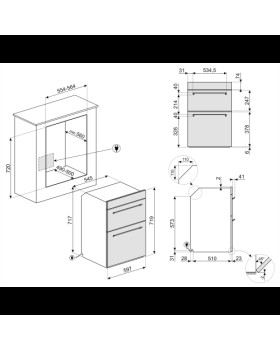 Ahi smeg classic, topeltahi, 61+41 l, h 72 cm, rv teras-foto2