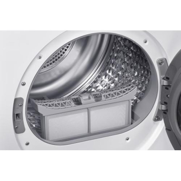 Kuivati samsung, soojuspumbaga, 8 kg, led ekraan, valge