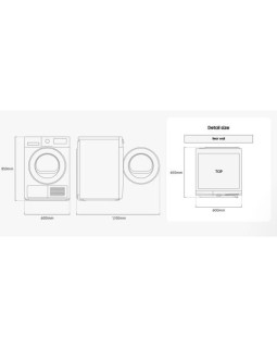 Kuivati samsung, soojuspumbaga, 8 kg, led ekraan, valge-foto5