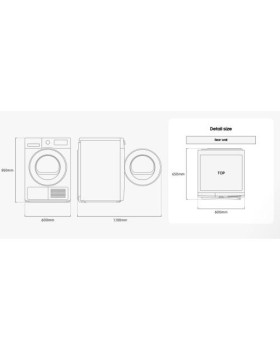 Kuivati samsung, soojuspumbaga, 8 kg, led ekraan, valge-foto5