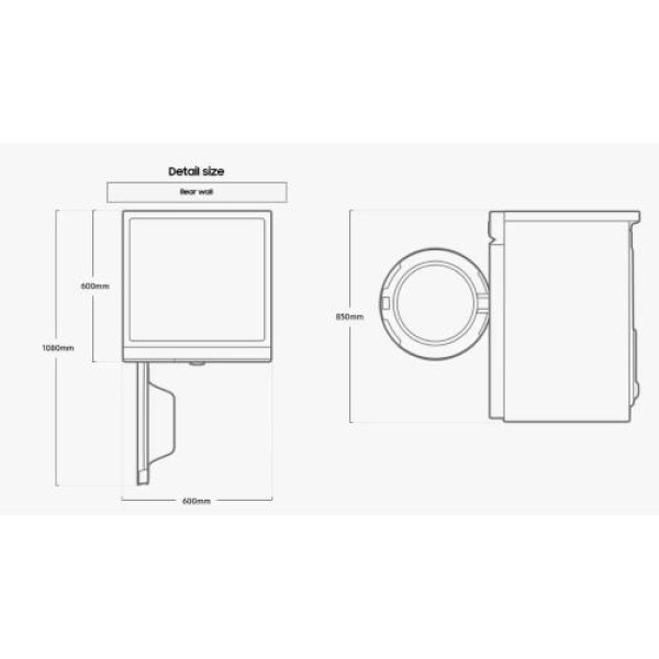 Kuivati samsung, soojuspumbaga, 9 kg, a+++, led ekraan, must