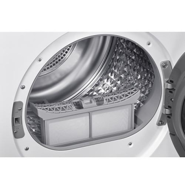 Kuivati samsung, soojuspumbaga, 9 kg, a+++, led ekraan, valge