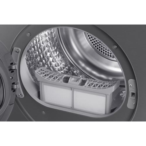 Kuivati samsung, soojuspumbaga, 9 kg, hõbedane