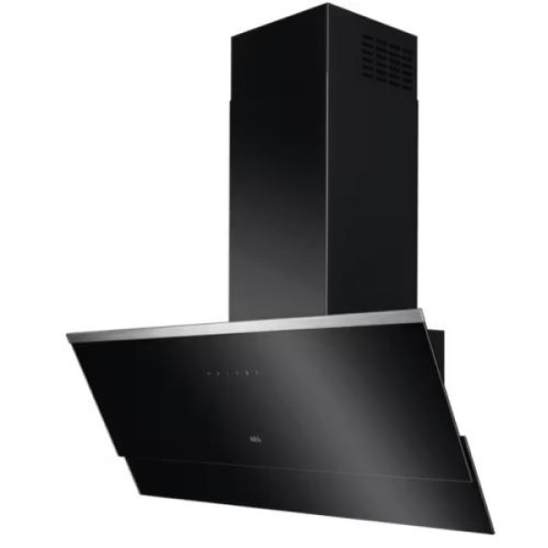 Õhupuhastaja aeg, seina, 90 cm, hob2hood, max 66 db, 710 m3/h, must/rv-teras