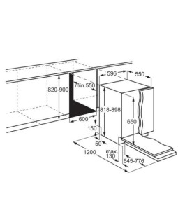 Nõudepesumasin electrolux, integreeritav, 3 korvi, 60 cm, 46 db-foto4