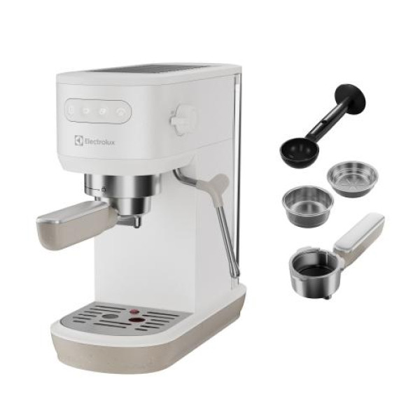 Espresso kohvimasin electrolux, 1250-1450 w, valge