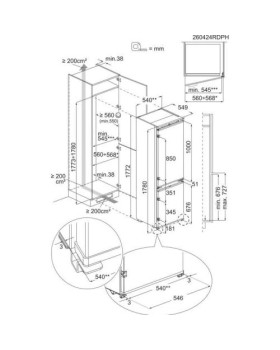 Külmik electrolux, integreeritav, 177,2 cm, 186/62 l, 35 db, nofrost, valge-foto4