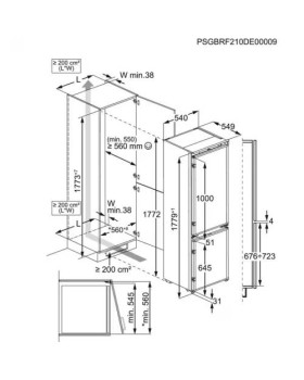 Külmik electrolux, integreeritav, 177,2 cm, 192/61 l, nofrost, valge-foto4