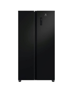 Külmik electrolux, side-by-side, 177 cm, 347/185 l, 39 db, puutetundlik, nofrost, must