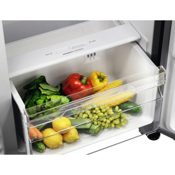 Külmik electrolux, side-by-side, 177 cm, 347/185 l, 39 db, puutetundlik, nofrost, must