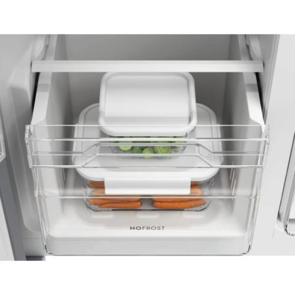 Külmik electrolux, side-by-side, 177 cm, 347/185 l, 39 db, puutetundlik, nofrost, must