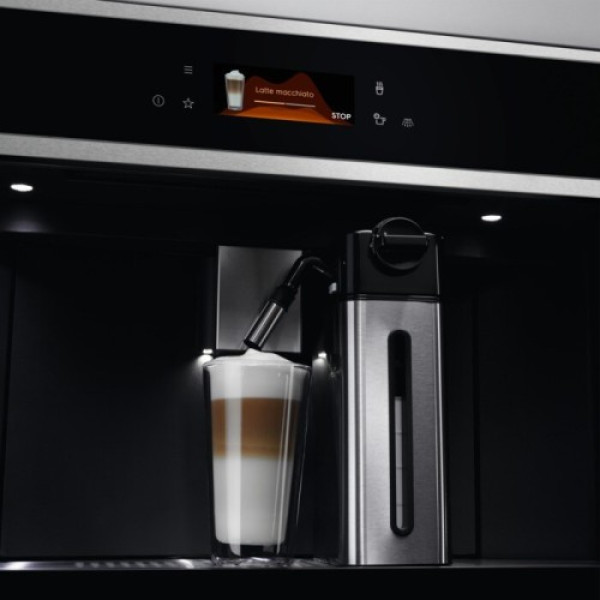 Espresso kohvimasin electrolux ebc85x, integreeritav, must/rv teras Kodumasinad