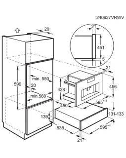 Espresso kohvimasin electrolux, integreeritav, automaatne piimavahustaja, matt must-foto6