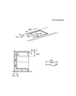 Õhupuhastiga pliidiplaat electrolux, 4 x induktsioon, 58 cm, saphirmatt se, 630 m3/h, 66 db, lõigatud servad-foto6