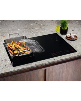 Õhupuhastiga pliidiplaat electrolux, 4 x induktsioon, 80 cm, 650 m3/h, 66 db, lõigatud servad, must-foto2
