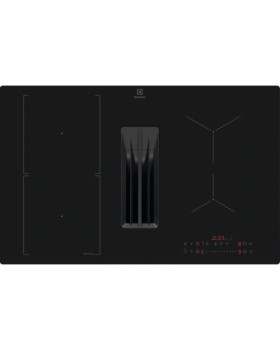 Õhupuhastiga pliidiplaat electrolux, 4 x induktsioon, 80 cm, saphirmatt se, 650 m3/h, 71 db, lõigatud servad
