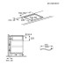 Õhupuhastiga pliidiplaat electrolux, 4 x induktsioon, 80 cm, saphirmatt se, 650 m3/h, 71 db, lõigatud servad