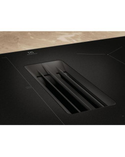 Õhupuhastiga pliidiplaat electrolux, 4 x induktsioon, 80 cm, 650 m3/h, 71 db, lõigatud servad, matt must-foto3