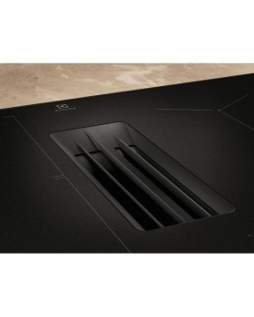 Õhupuhastiga pliidiplaat electrolux, 4 x induktsioon, 80 cm, 650 m3/h, 71 db, lõigatud servad, matt must-foto3