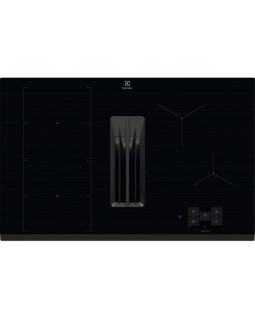 Õhupuhastiga pliidiplaat electrolux, 4 x induktsioon, 80 cm, 650 m3/h, 66 db, faasitud serv, must Õhupuhastiga pliidiplaat electrolux, 4 x induktsioon, 80 cm, 650 m3/h, 66 db, faasitud serv, must
