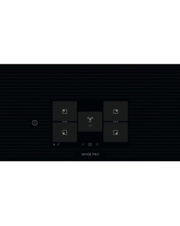 Õhupuhastiga pliidiplaat electrolux, 4 x induktsioon, 80 cm, 650 m3/h, 66 db, faasitud serv, must-foto2