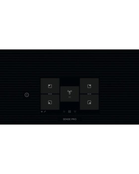 Õhupuhastiga pliidiplaat electrolux, 4 x induktsioon, 80 cm, 650 m3/h, 66 db, faasitud serv, must-foto2