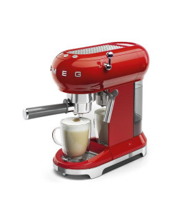 Espresso kohvimasin smeg, 50`ndate stiil, punane-foto3