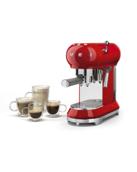 Espresso kohvimasin smeg, 50`ndate stiil, punane-foto6